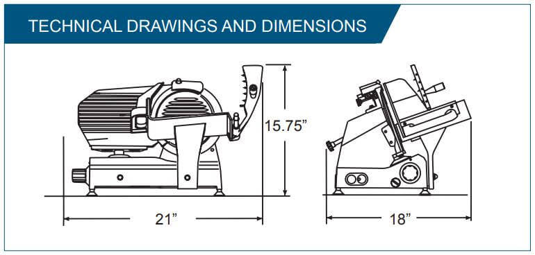 10 in. Commercial Food Slicer V419