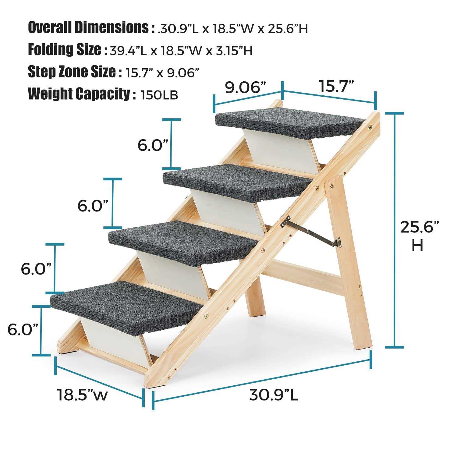 Wooden Pet Stairs W9230