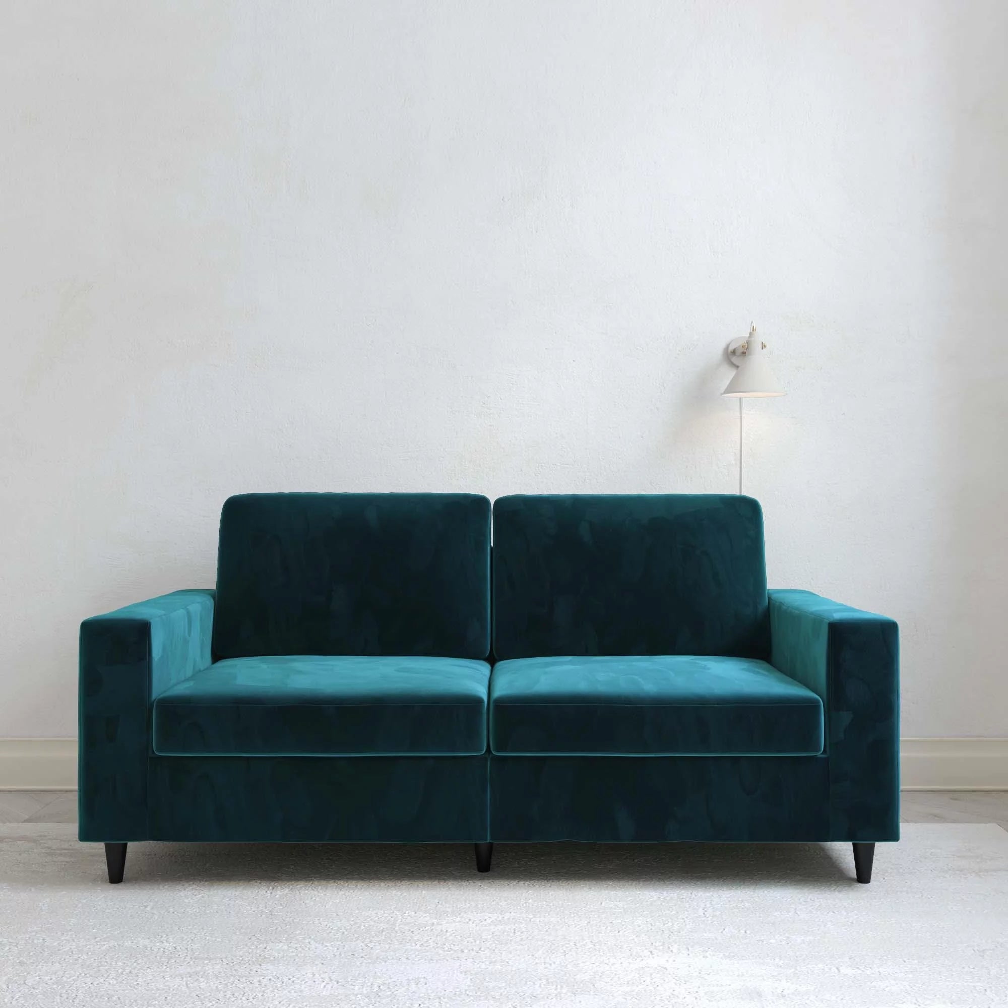 Green Velvet 3 Seater Sofa Y2849