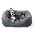 Small Dog Bed Washable Orthopedic Pet Bed with Anti-Slip Bottom S(20"x19"x6") S470702