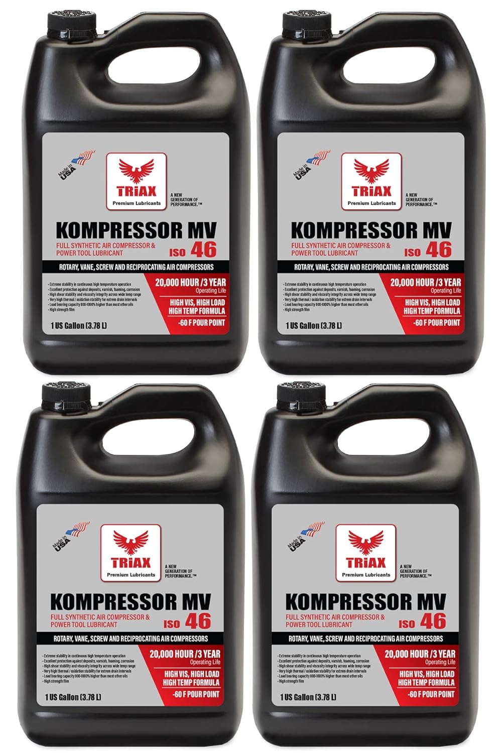 4 Gallon Full Synthetic Air Compressor Oil S162