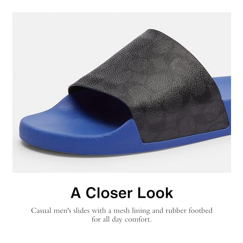 Signature Coated Canvas Pool Slide Sandal Q543714