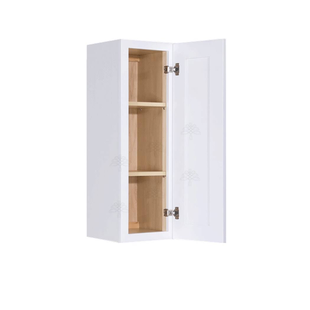 White Painted Maple Wall Cabinet 12-in W x 30-in H x 12-in D R489229
