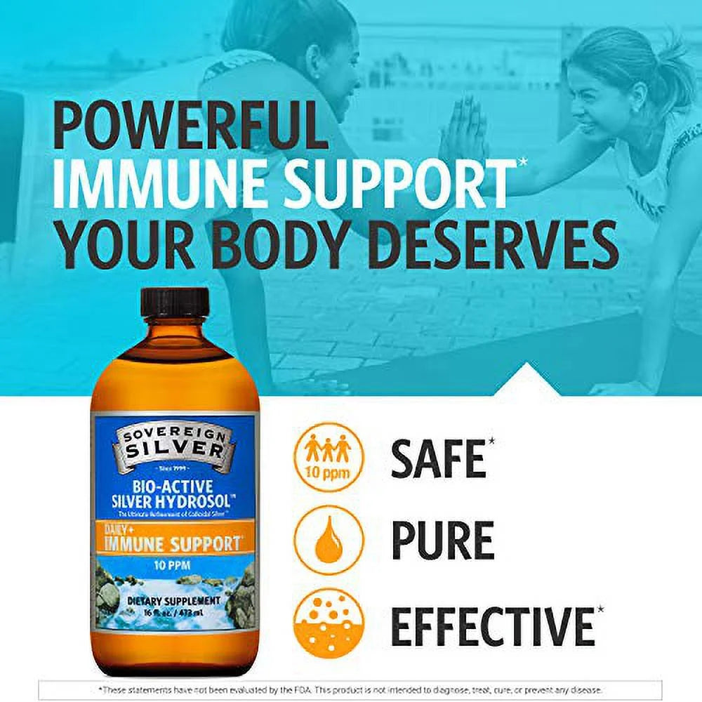 Bio-Active Silver Hydrosol - 10 ppm, 16oz (473mL) V3159