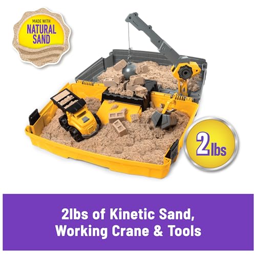 Construction Site Folding Sandbox with 2lbs Play Sand & Toy Truck C771871