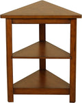 Walnut Triangle Accent Table Z5524
