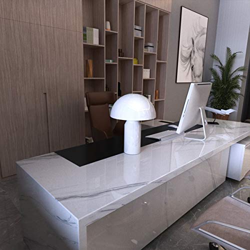 Large White Marble Wallpaper Peel Stick 31.5x591inch Waterproof Self-Adhesive Contact Paper Y763617