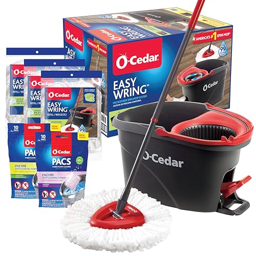 Spin Mop & Bucket with 3 Extra Refills B93779