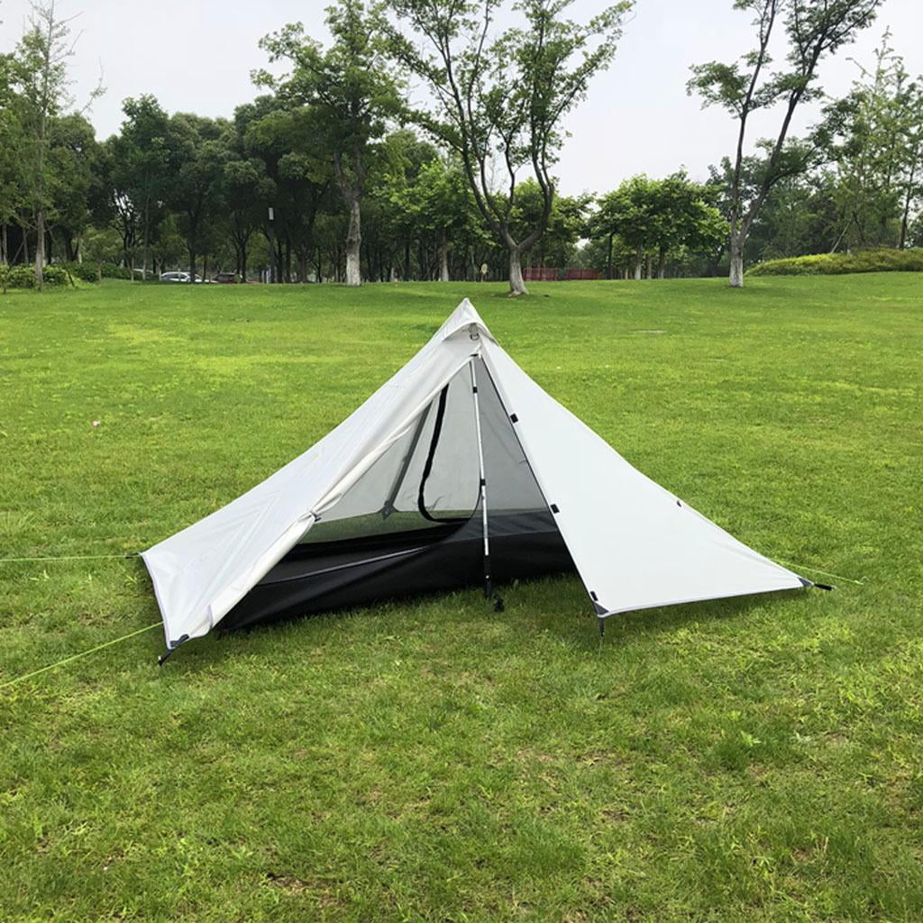 Gray White Waterproof Camping Tent Z737