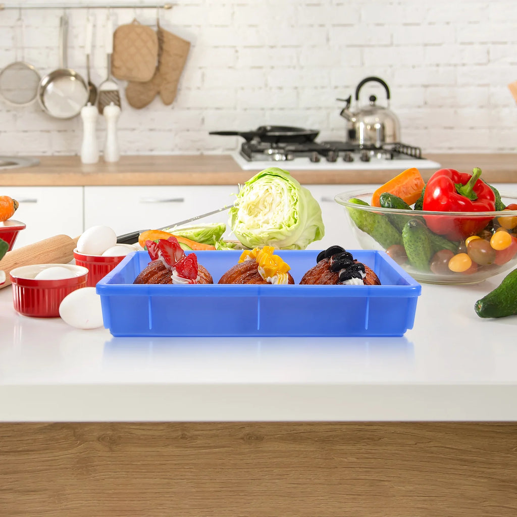 2pcs Rectangle Plastic Storage Box S656075