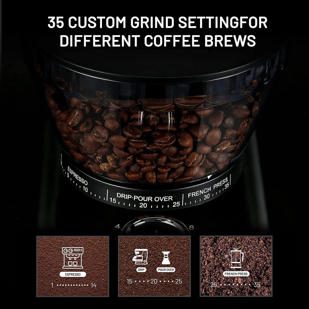 Conical Burr Coffee Grinder with 35 Grind Settings W6738