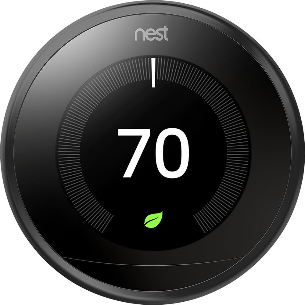 Black Learning Thermostat X7026