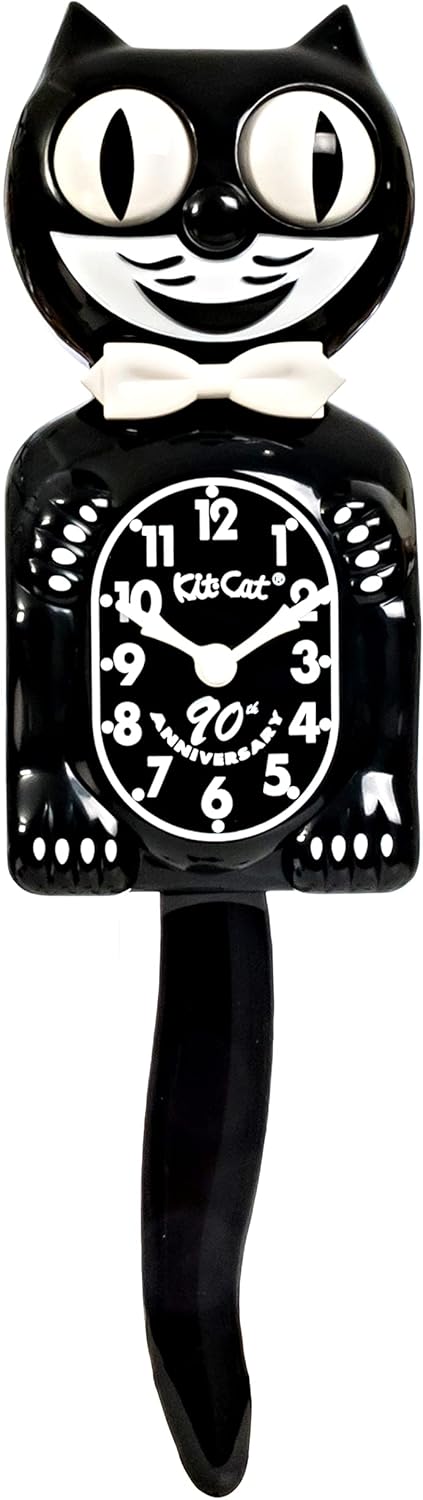 Black Cat Clock with Collectors Box X92222
