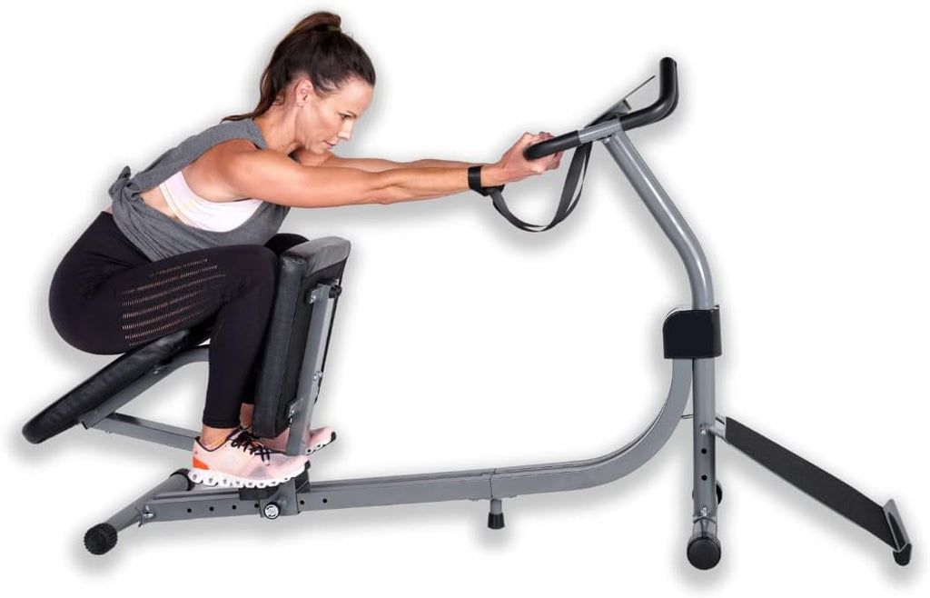 Full Body Stretching Machine with Adjustable Sliding Seat & Slant Board V244155