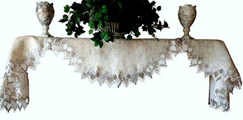 90 Inch Lace Mantel Shelf Scarf Runner S367