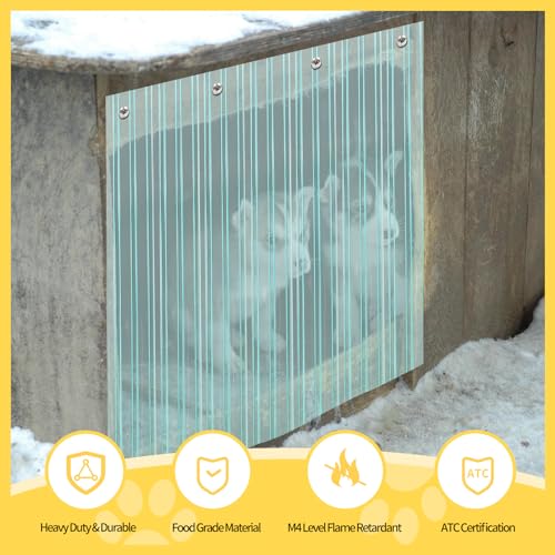 8 in x 4.9 ft Clear Plastic Vinyl Dog Door Flap O739