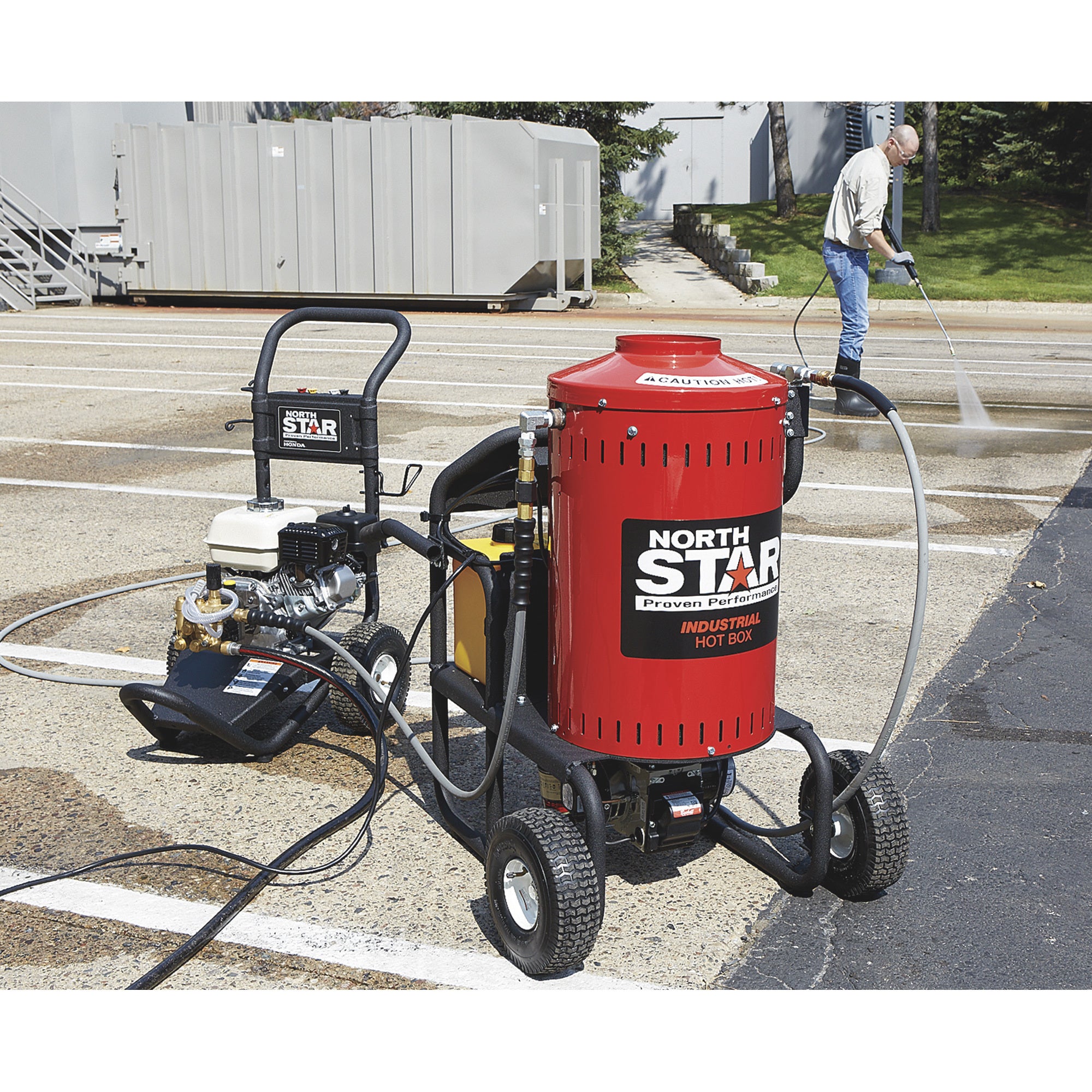 4000 PSI 4 GPM 115 Volts Electric Wet Steam Cleaner and Hot Water Pressure Washer Y5955