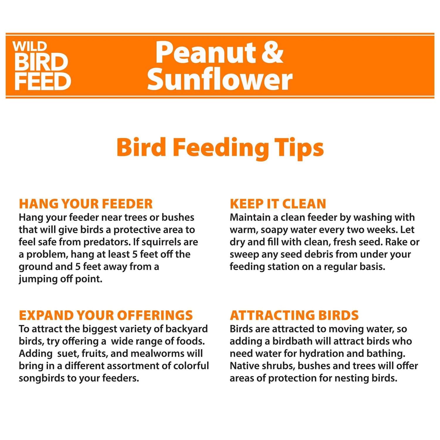 Peanut & Sunflower Wild Bird Feed Y3212