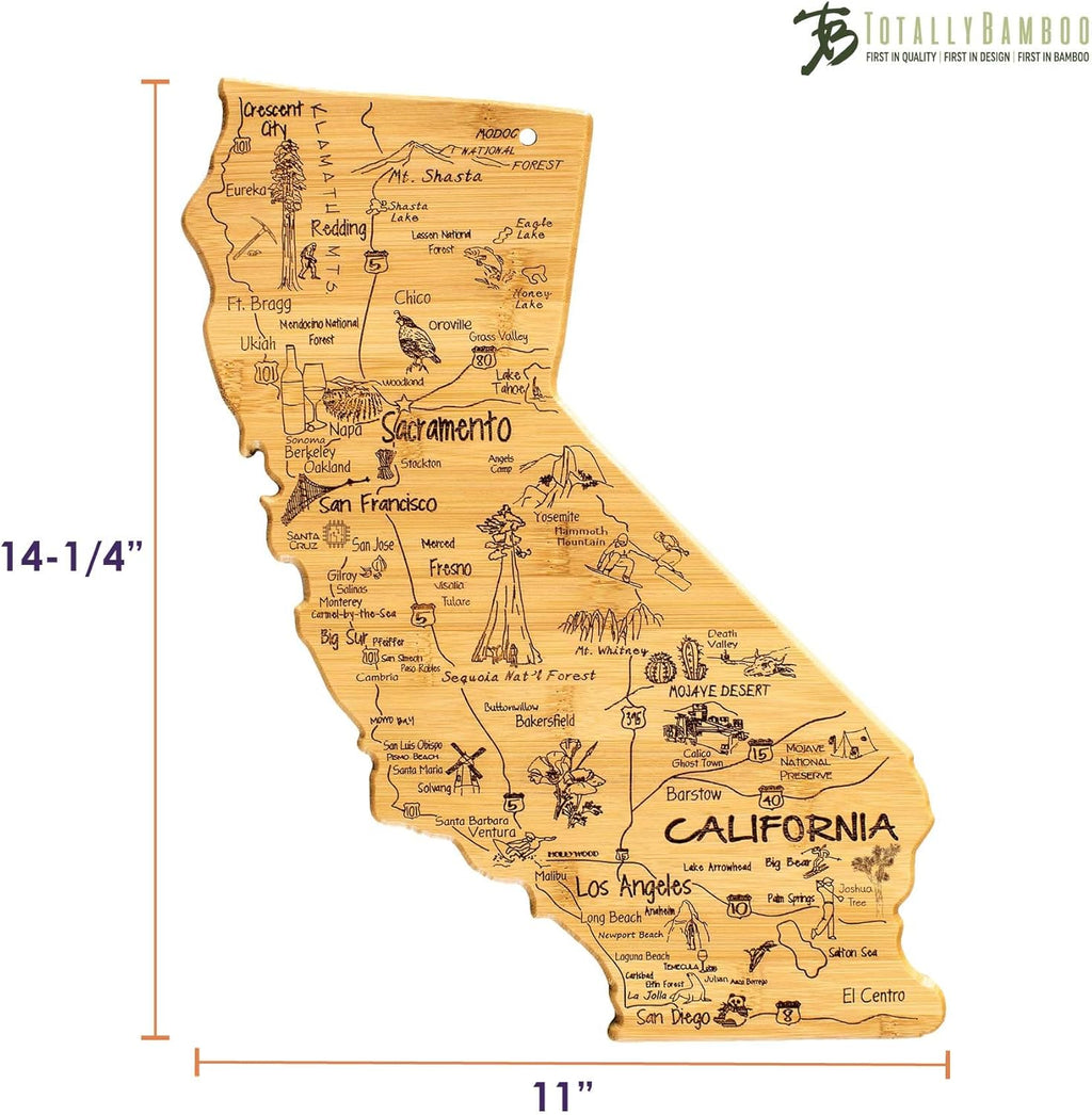 California State Shaped Serving and Cutting Board Y7380