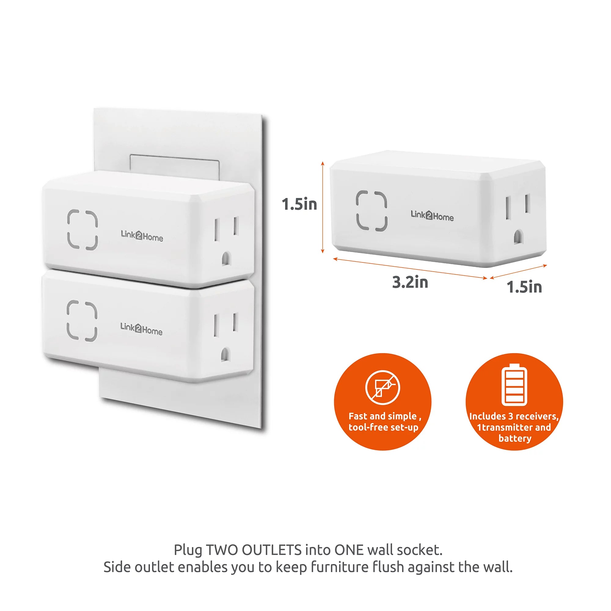 Wireless Remote Control Outlet Light Switch G862
