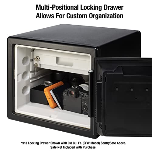 Fireproof Waterproof Black Steel Home Safe with Digital Keypad Lock, 1.23 Cubic Feet J9952