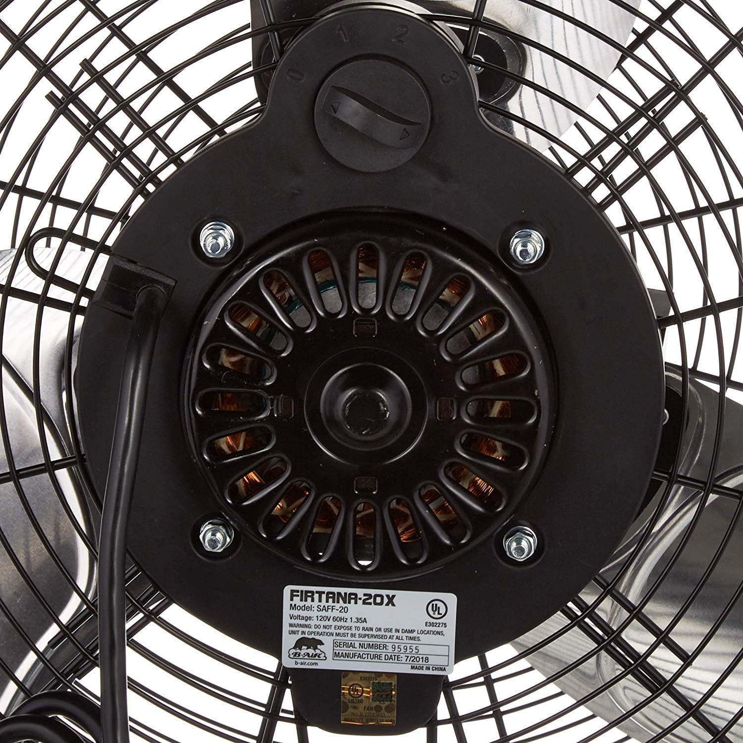 20 inch High Velocity Floor Fan F8095