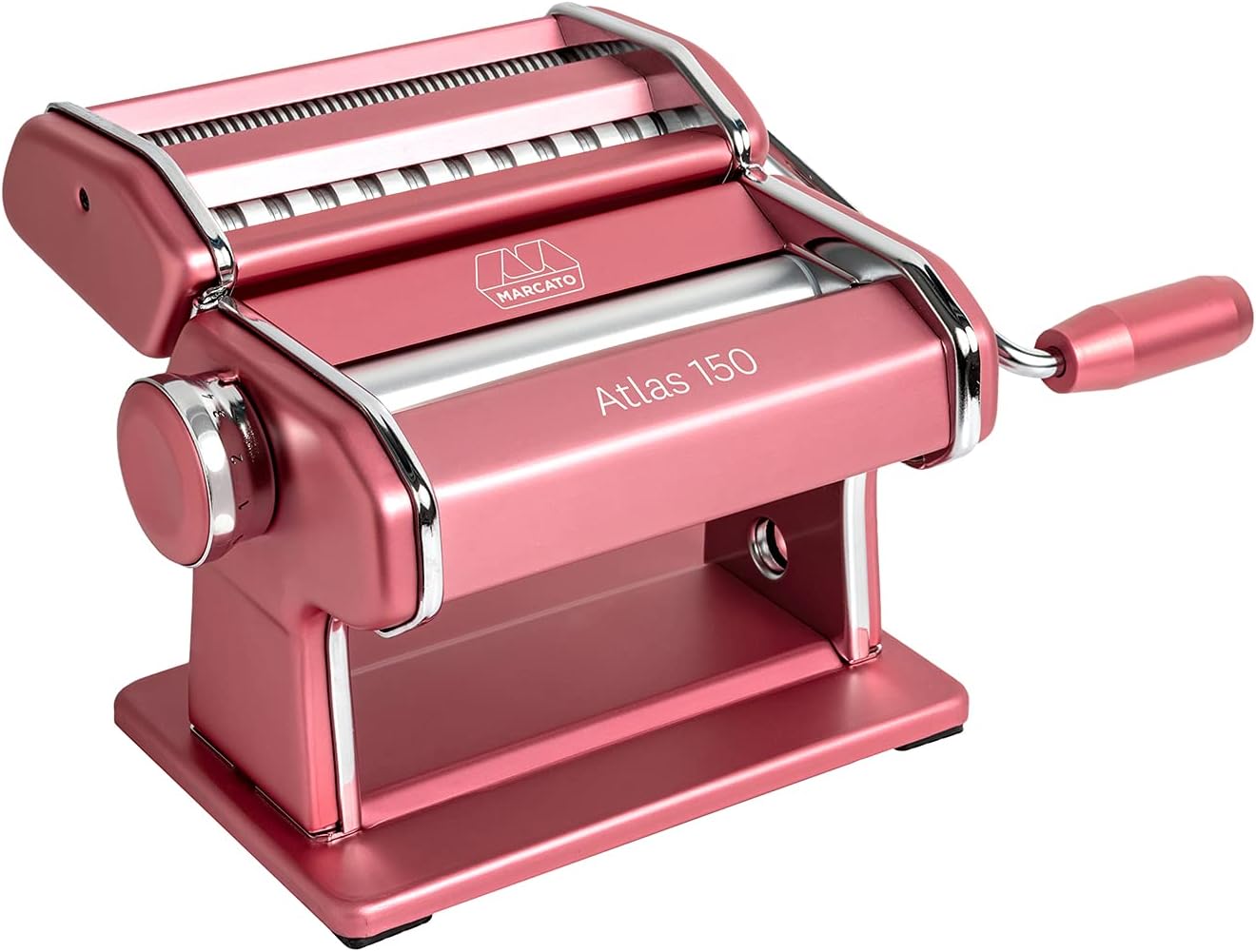 Red Pasta Machine with Pasta Cutter and Hand Crank X325