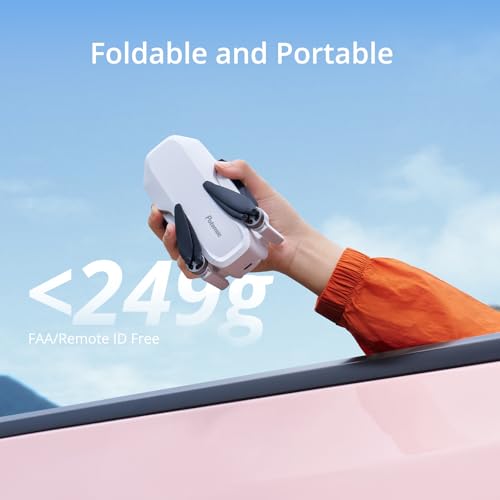 2 Batteries 80 Mins EIS 2.5K Camera GPS Foldable Drone Under 249g I310