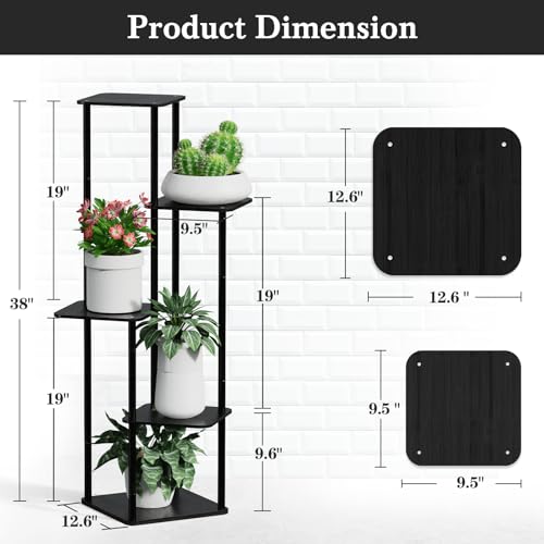 5 Tier Bamboo Plant Stand H341