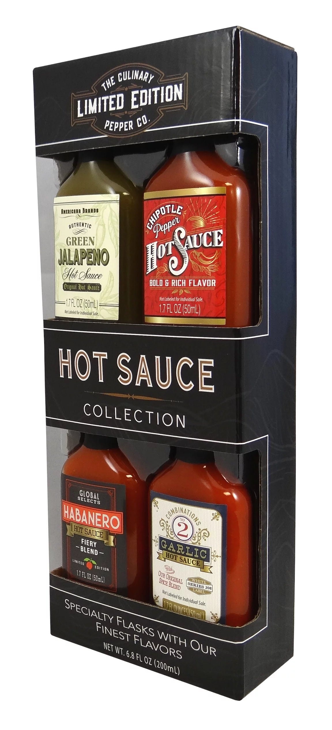 4 Pack Hot Sauce Gift Set, 6.8 fl oz V32157