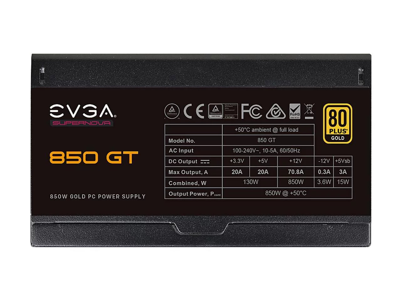 850W 80 Plus Gold Fully Modular Power Supply P577