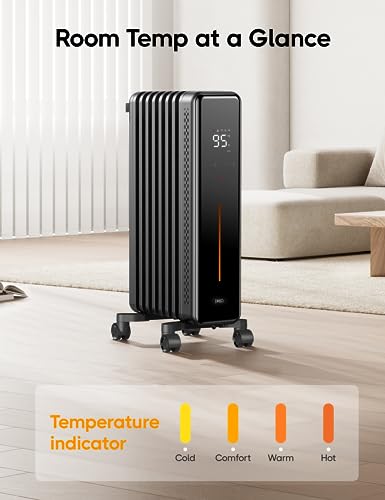 1500W Oil Filled Radiator Heater with Remote Control H23905
