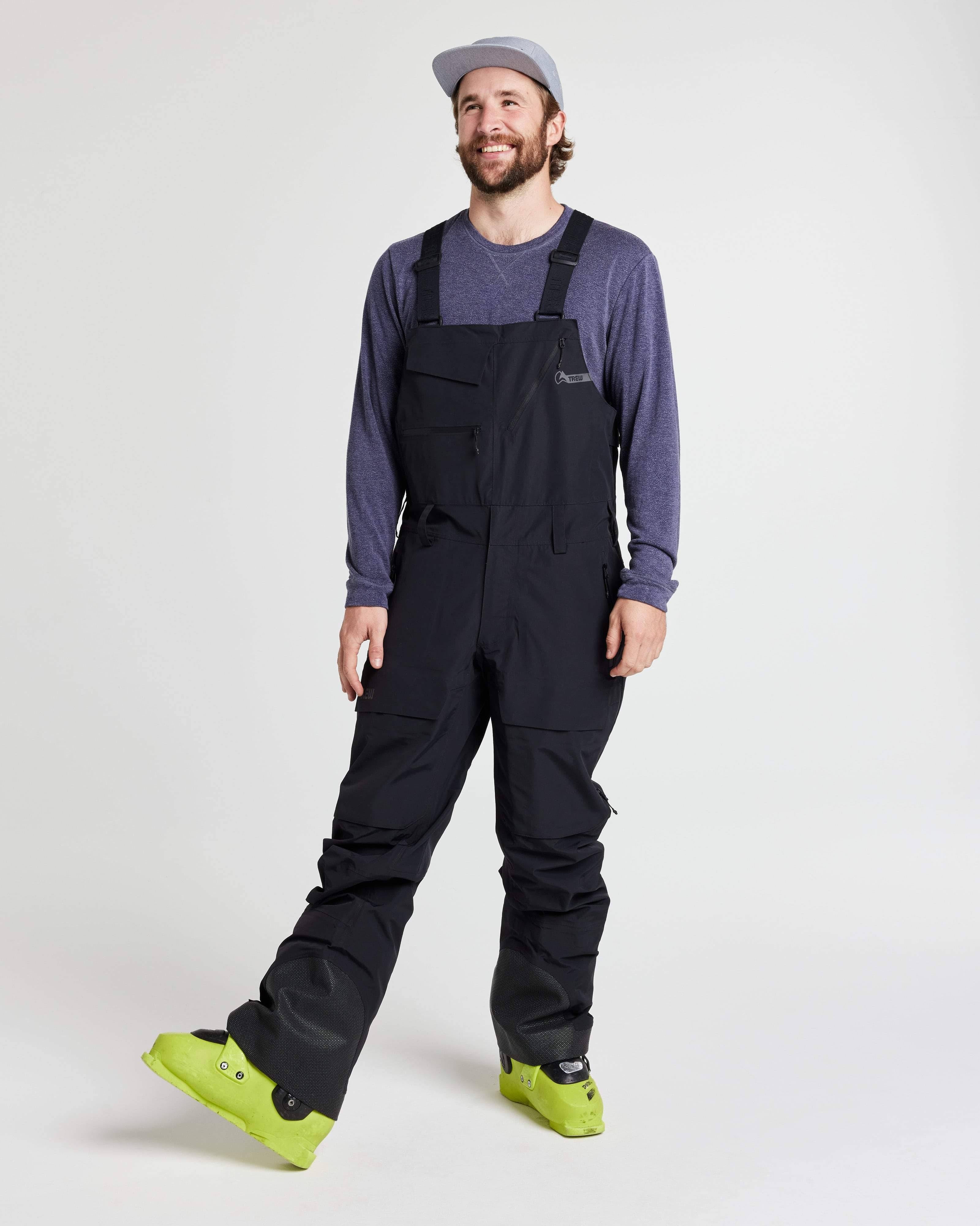 Men's Ski & Snowboard Bibs in Basalt Size M K83358
