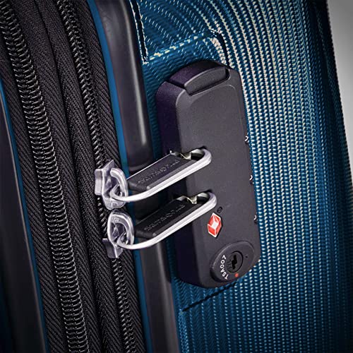 Silver Carry-On 20-Inch Hardside Expandable Luggage D9815