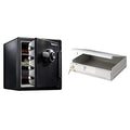 Fireproof Waterproof Black Steel Home Safe with Digital Keypad Lock, 1.23 Cubic Feet J9952