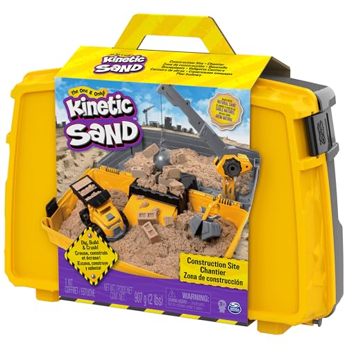 Construction Site Folding Sandbox with 2lbs Play Sand & Toy Truck C771871