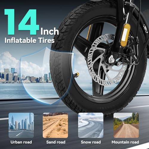 14" Mini Foldable Electric Bicycle with 560W Motor H138