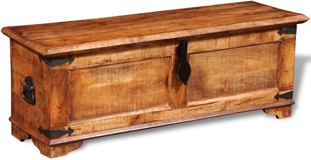 Solid Wood Storage Chest 43.3" x 13.8" x 15.7" U599