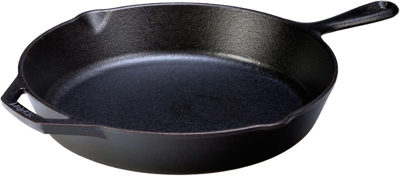 10.25 inches Seasoned Cast Iron Skillet with Silicone Hot Handle Holder B6347