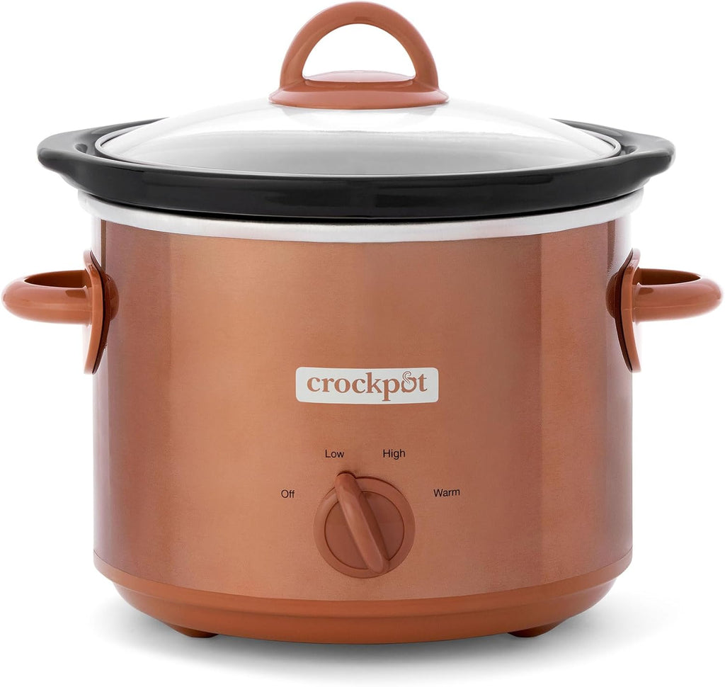 3 Quarts Manual Slow Cooker with Removable Stoneware Bowl Z76616