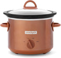 3 Quarts Manual Slow Cooker with Removable Stoneware Bowl Z76616