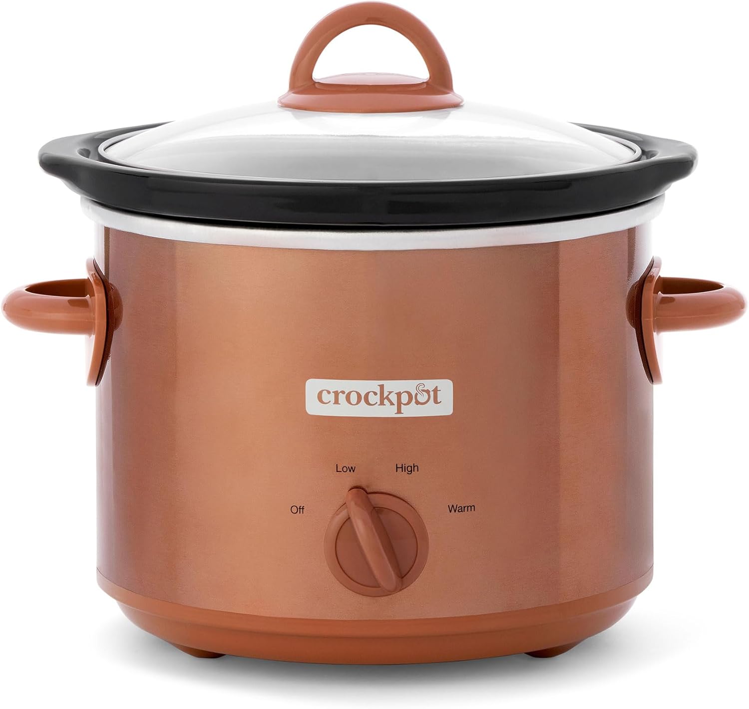 3 Quarts Manual Slow Cooker with Removable Stoneware Bowl Z76616