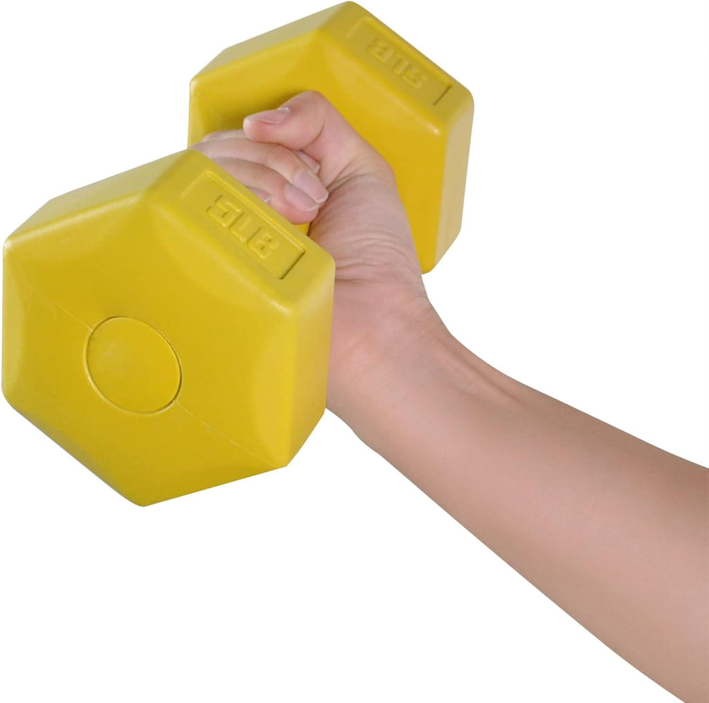 32-Pound Vinyl Coated Dumbbell Set with Stand, 3 Pairs C84099