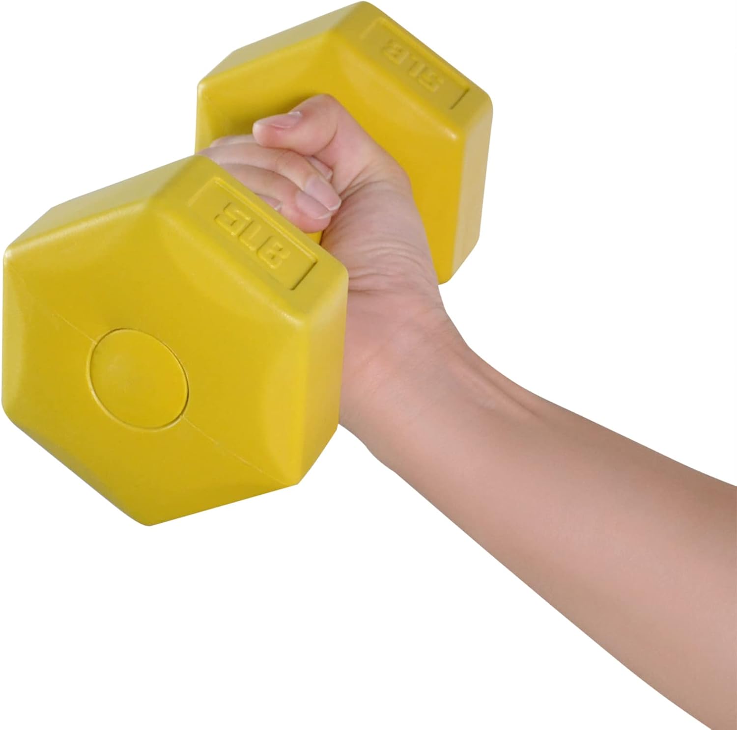 32-Pound Vinyl Coated Dumbbell Set with Stand, 3 Pairs C84099
