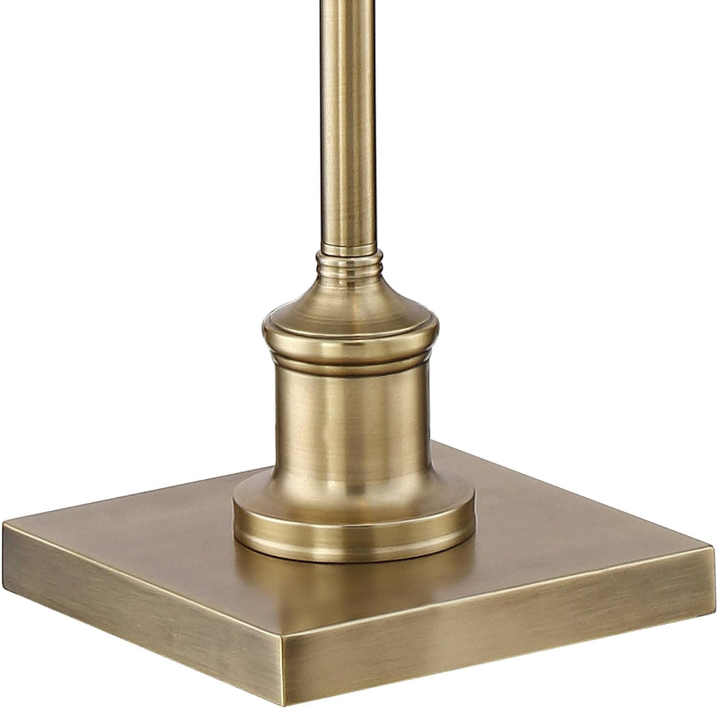 Aged Brass Metal Floor Lamp with USB Charging Port F975052