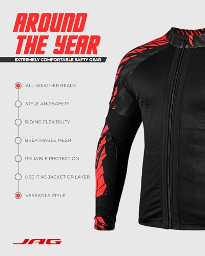 Motorcycle Mesh Shirt with CE Certified Protective Padded Armors M267