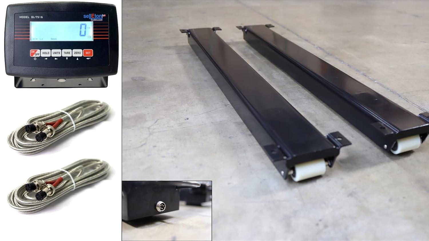Multi-Purpose Weigh Beam Two Bars Set with Indicator 5,000 Lb X 1 Lb N7134