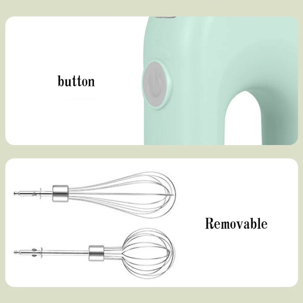 Rechargeable Stainless Steel Hand Mixer J652