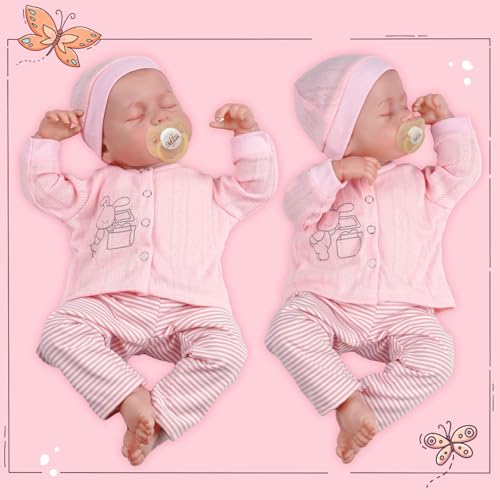 18 Inch Soft Body Realistic Reborn Baby Doll with Clothes and Toy Accessories U532749