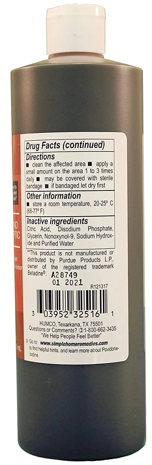 16 oz Povidone Iodine 10% Topical Solution F38726